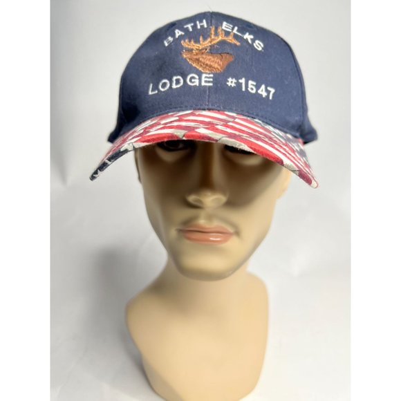 Luna Pier Bath NY Elks Lodge Cap  OS Adjustable Blue - Picture 9 of 13